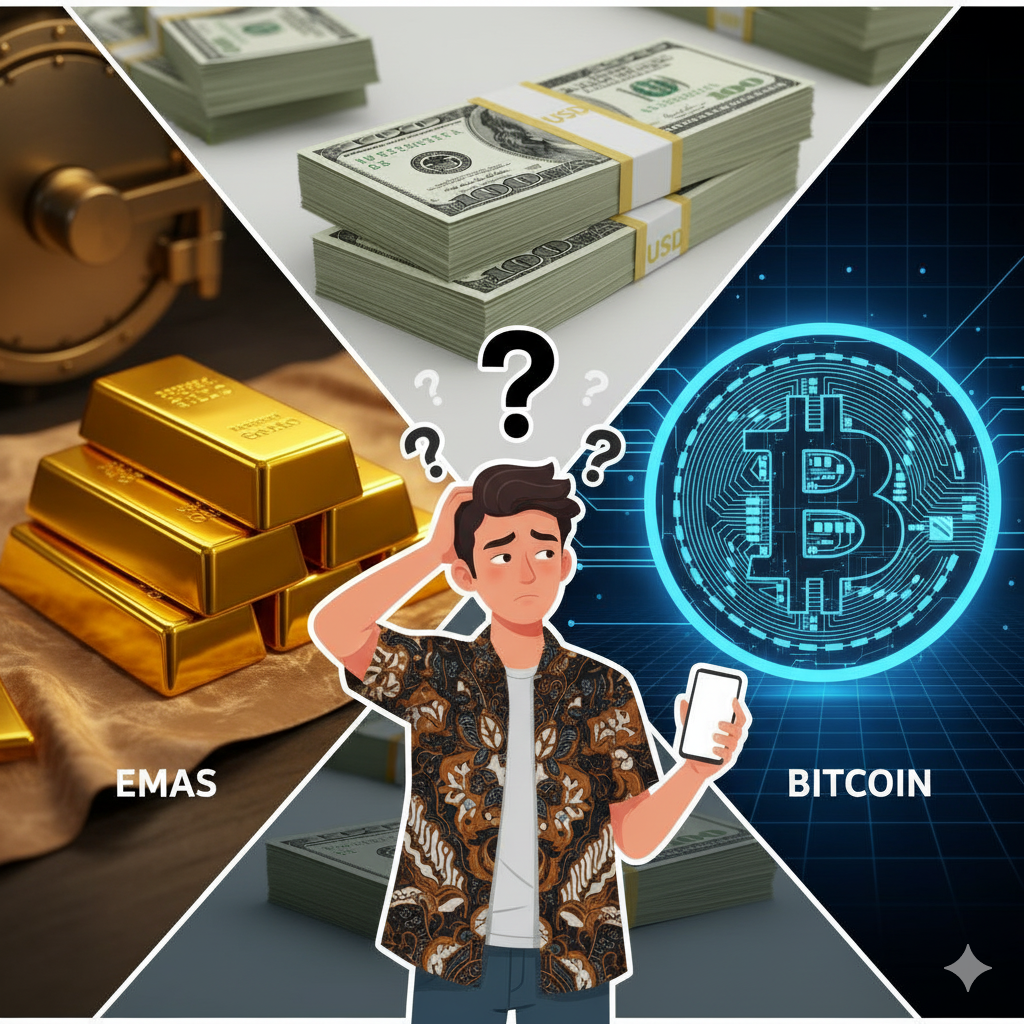 Ekonomi Global ‘Galau’, Mending Pegang Emas, Dolar, atau Kripto?